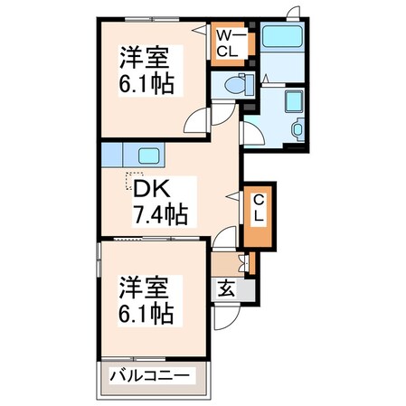 ニュープロスパーの物件間取画像